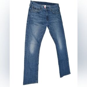 Vintage True Religion Mens Ricky W/ Flap Relaxed Staight Jeans Made in USA 34x34